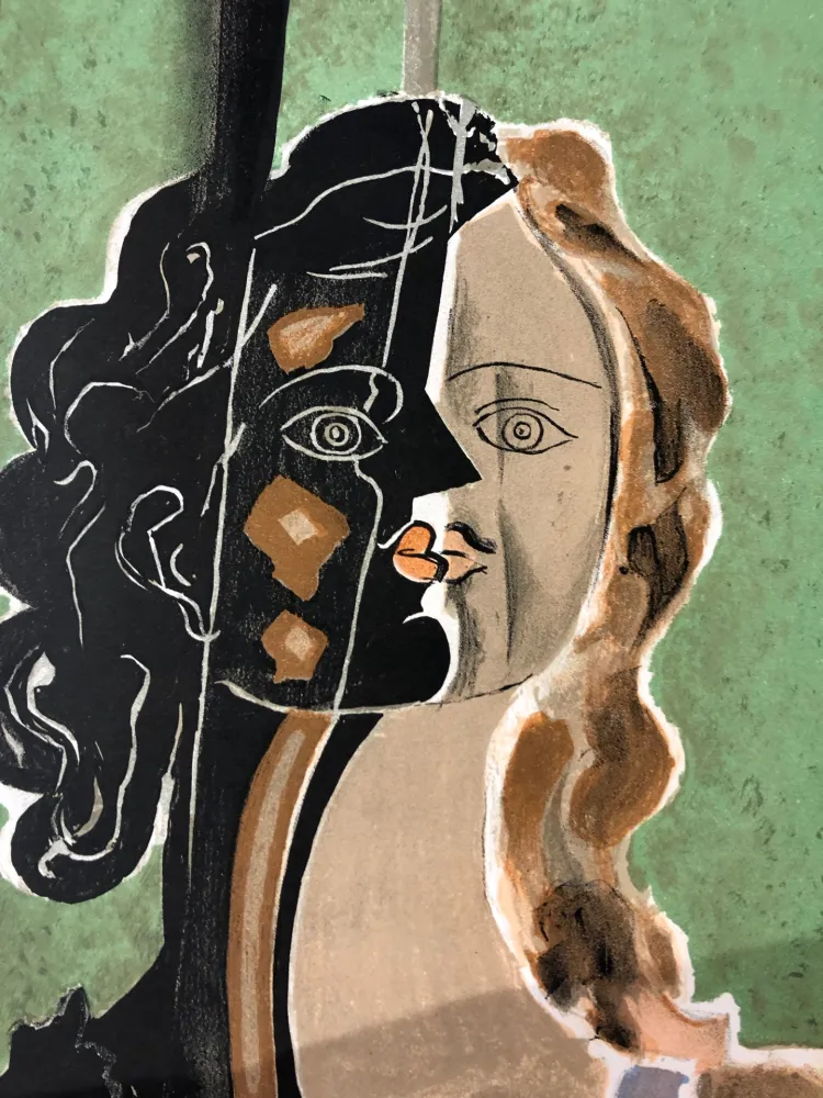 Litografía Braque - Figure fragments