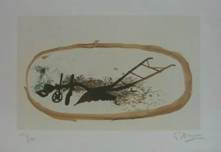 Litografía Braque - La Charrue ( el arado)