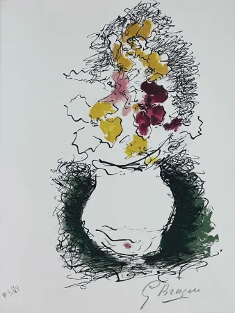 Litografía Braque - Le Bouquet 
