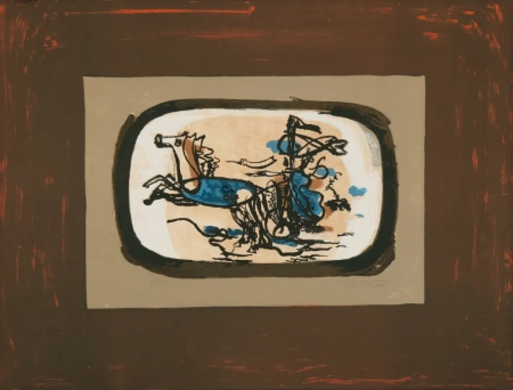 Litografía Braque - Le char II