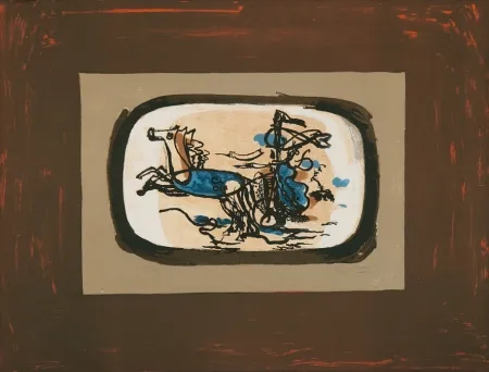 Litografía Braque - Le char II