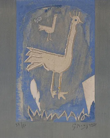 Litografía Braque - Le coq