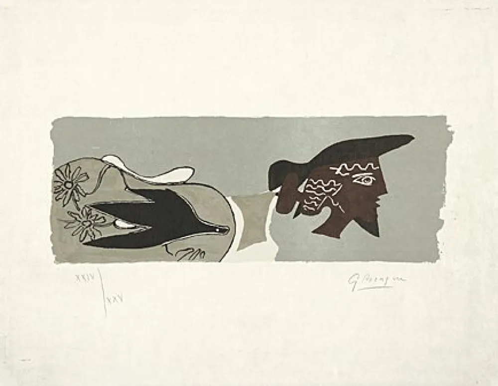 Litografía Braque - Le Poète