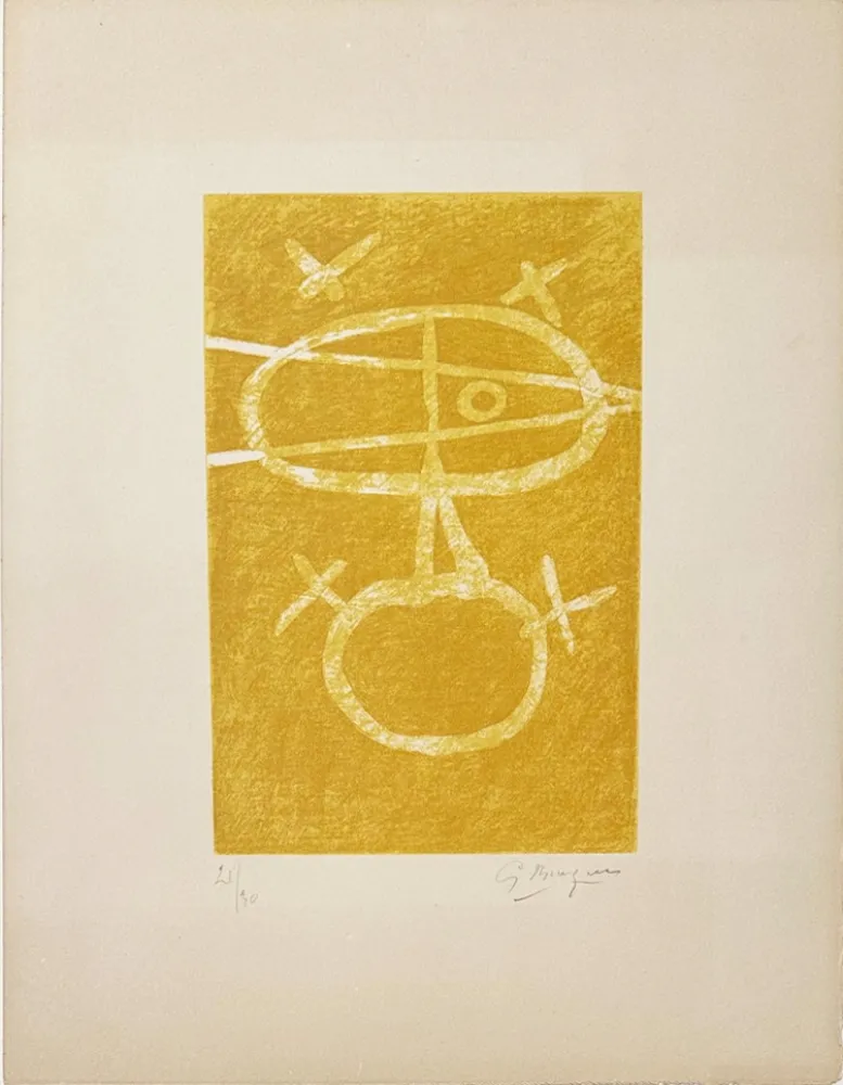 Litografía Braque - Le signe