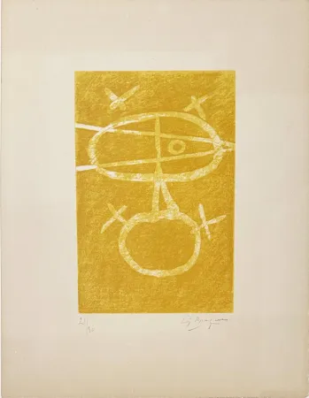 Litografía Braque - Le signe