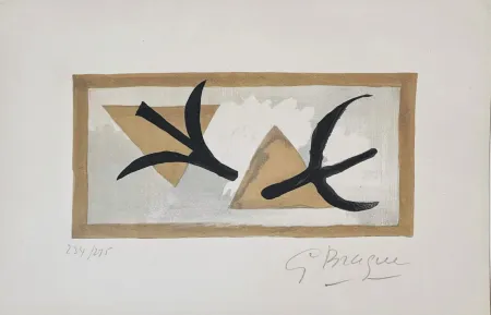 Litografía Braque - Les Martinets 