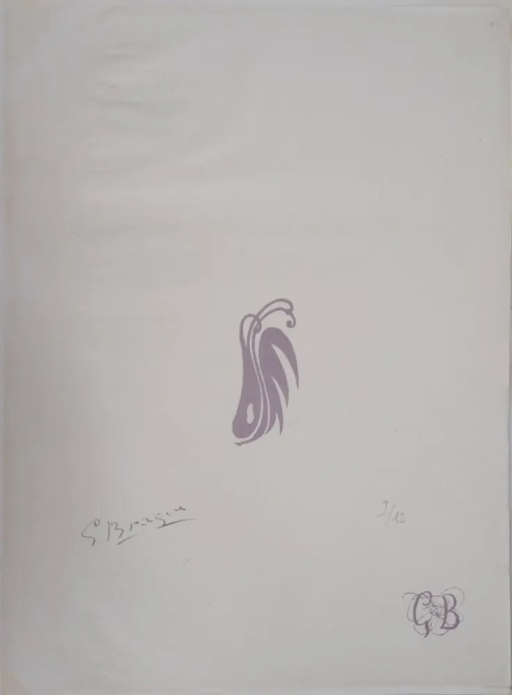 Litografía Braque - Les paroles transparentes