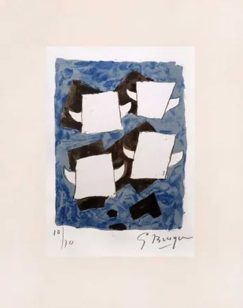 Litografía Braque - Lithograph from Le tir à l'arc (The Archery)