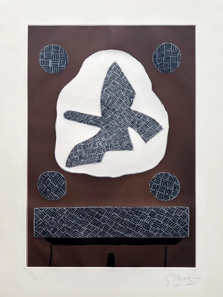 Aguafuerte Y Aguatinta Braque - L'oiseau de passage