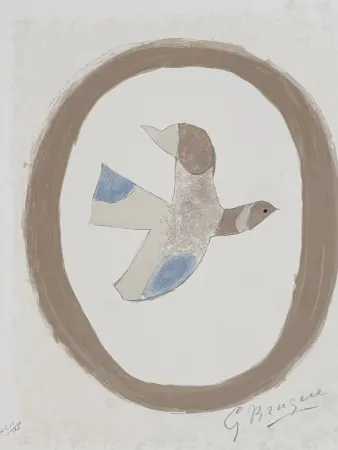 Litografía Braque - L'oiseau des sables 