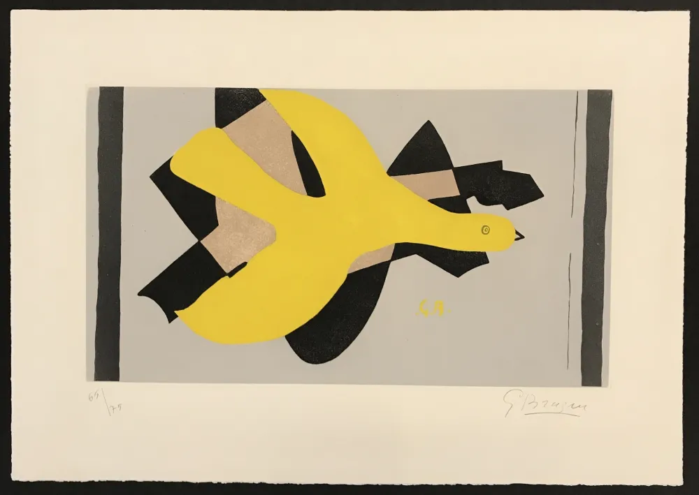 Aguafuerte Y Aguatinta Braque - L'Oiseau et Son Ombre II (Bird and its Shadow II)