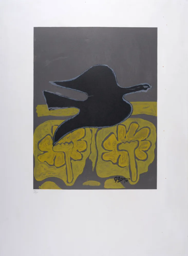 Litografía Braque - Menton, 1964