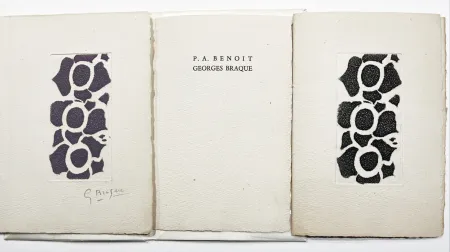 Libro Ilustrado Braque - NÉ LE (Pour les 50 ans de Rné Char). 2 gravures originales dont une en couleur signée.