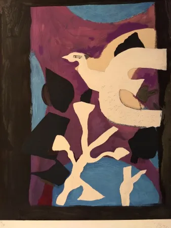 Litografía Braque - Oiseau