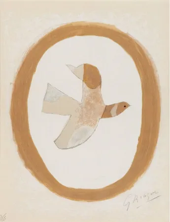 Litografía Braque - Oiseau des sables