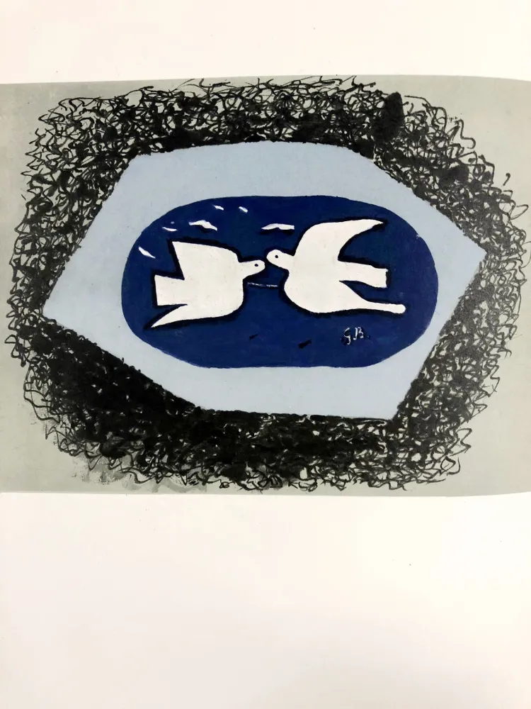 Litografía Braque - Oiseaux