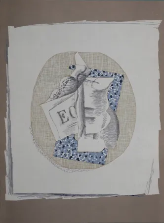 Litografía Braque - Papiers Collés (A), 1963