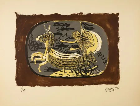 Litografía Braque - Phaéton (Char I)
