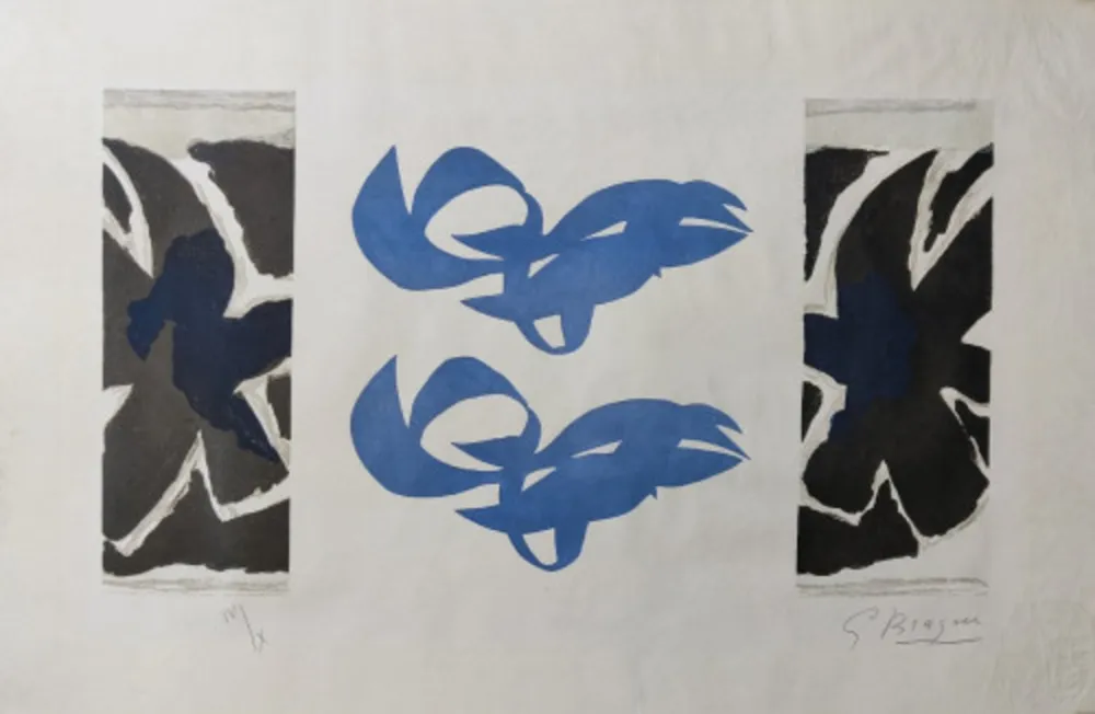 Aguafuerte Braque - Si je mourais là-bas