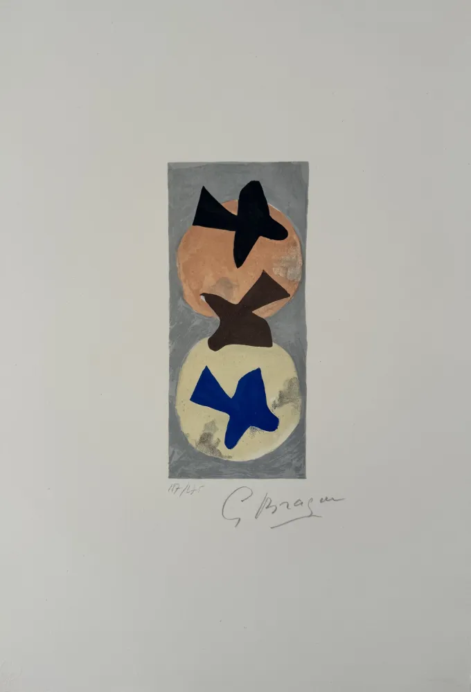 Litografía Braque - Soleil et Lune II 