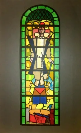 Litografía Braque - Stained glass window at Church of Saint Dominique, Varengeville
