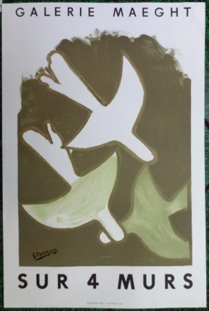 Litografía Braque - Sur 4 murs