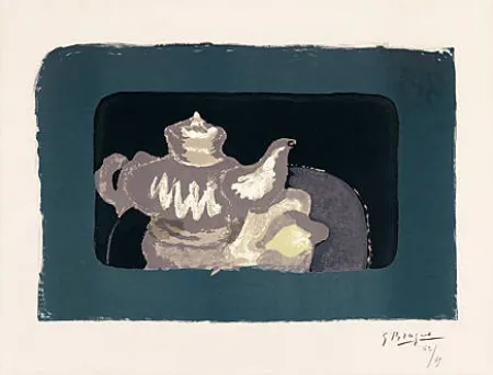 Litografía Braque - Théière grise