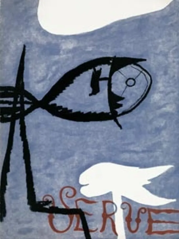 Libro Ilustrado Braque - VERVE VOL. I n° 2. (Couverture de G. Braque)