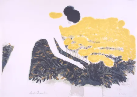 Litografía Brasilier - La Dame Blanche - The White Lady