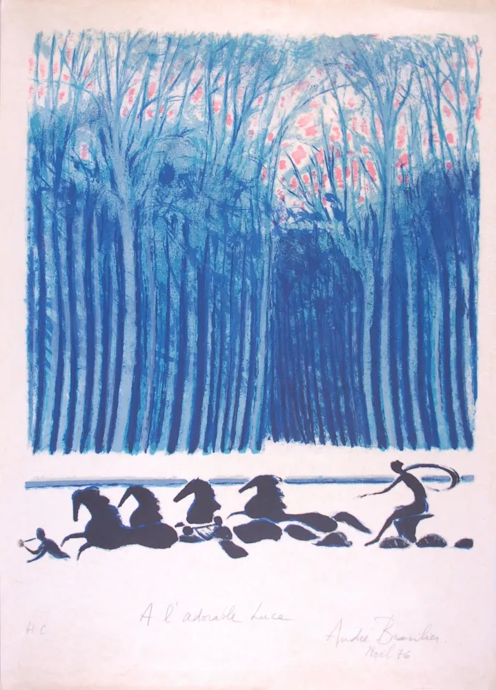 Litografía Brasilier - Le Char d'Apollon