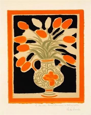 Litografía Brasilier - LE VASE ITALIEN