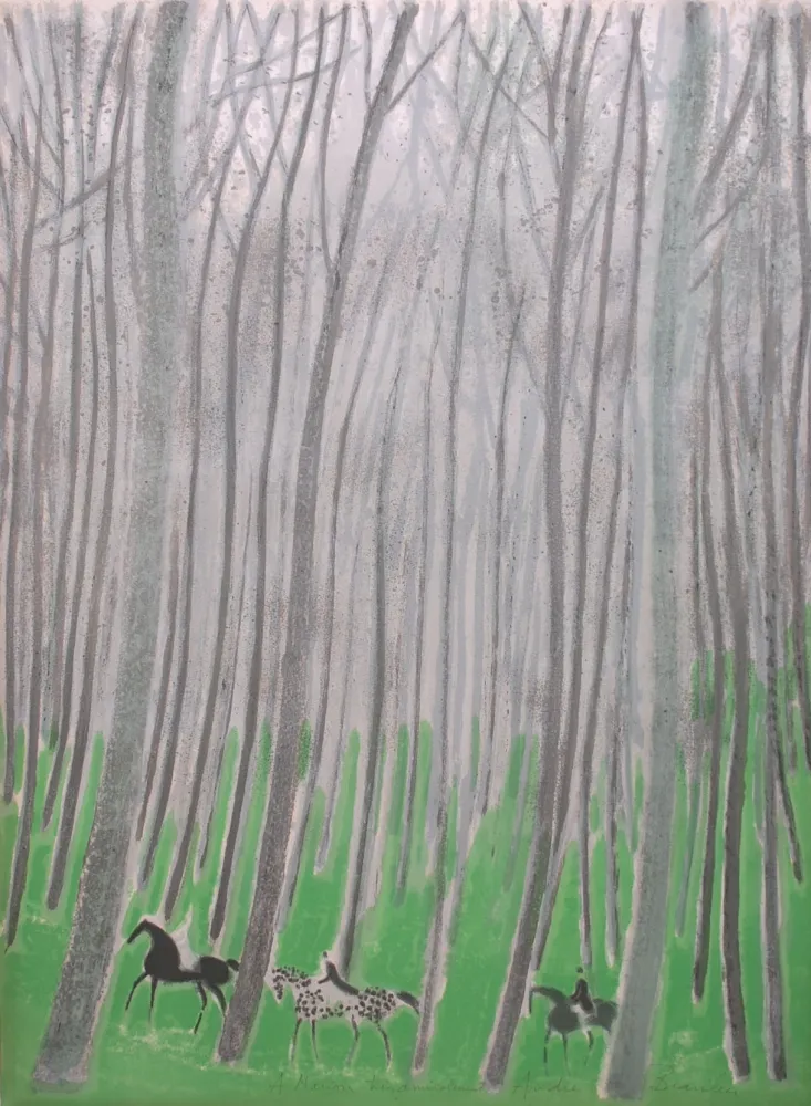 Litografía Brasilier - Sous-Bois