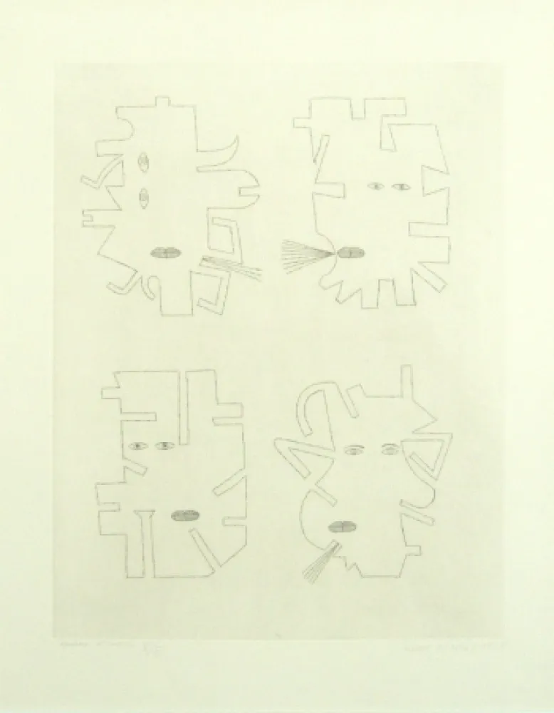 Grabado Brauner - Codex d'un visage