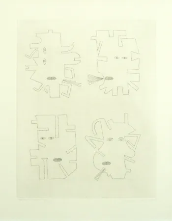 Grabado Brauner - Codex d'un visage