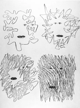 Aguafuerte Brauner - Dans le néant intérieur la place du deviner implante sa force