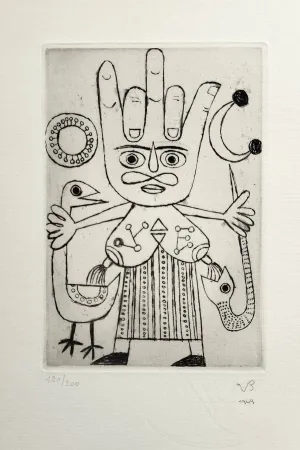 Aguafuerte Brauner - Raziel