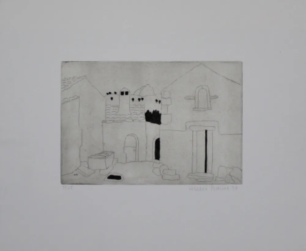 Grabado Breiter - Hausfassade