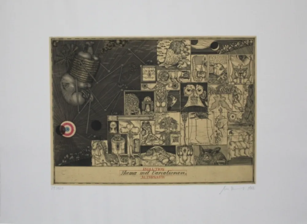 Aguafuerte Y Aguatinta Bremer - Evolution Alternativ:  Thema mit Variationen