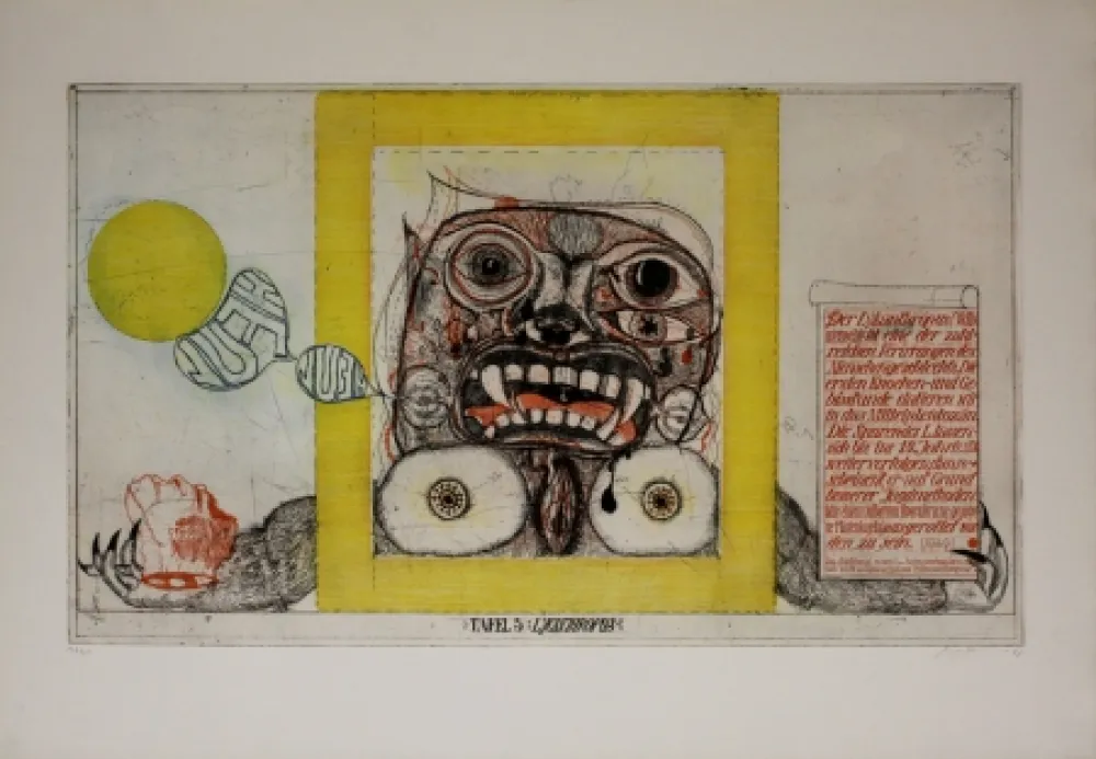 Grabado Bremer - Lycanthropus / Werewolf