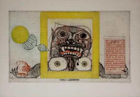 Grabado Bremer - Lycanthropus / Werewolf