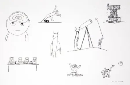 Litografía Breuning  - Random thoughts about life 2