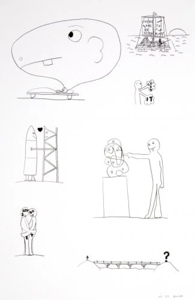 Litografía Breuning  - Random thoughts about life 3