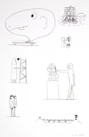 Litografía Breuning  - Random thoughts about life 3