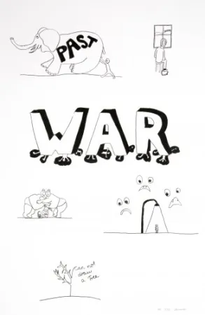 Litografía Breuning  - Random thoughts about life 4