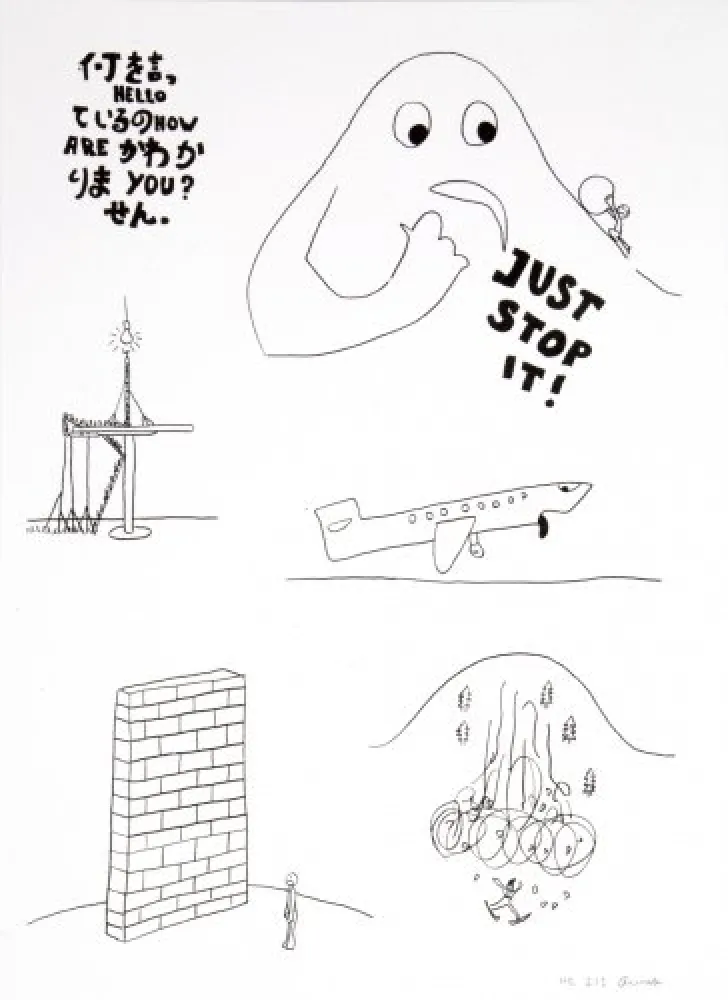 Litografía Breuning  - Random thoughts about life 5