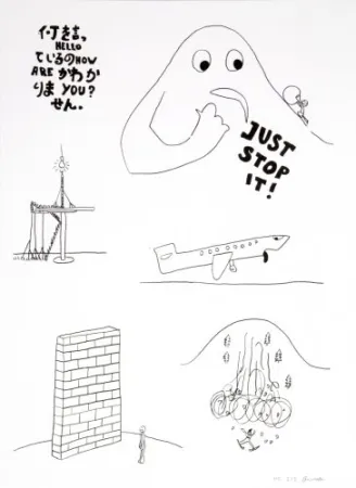 Litografía Breuning  - Random thoughts about life 5