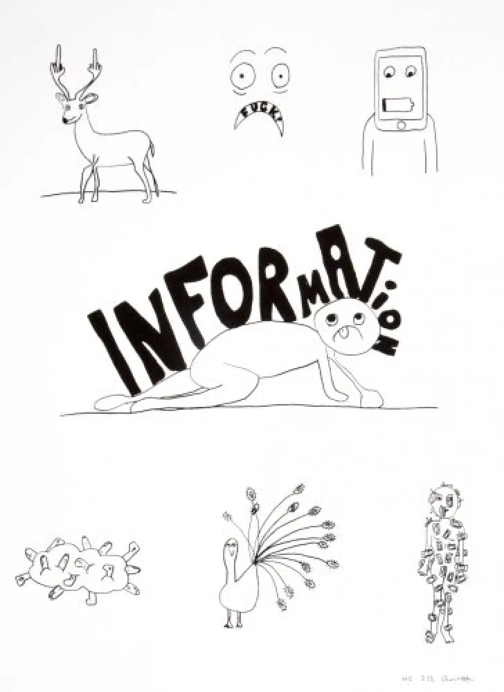 Litografía Breuning  - Random thoughts about life 6