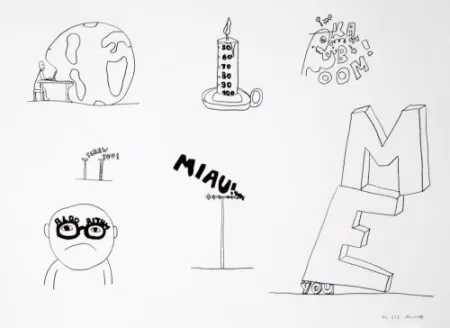 Litografía Breuning  - Random thoughts about life 7