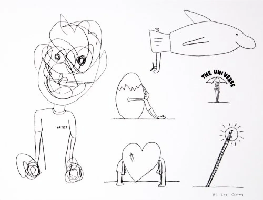 Litografía Breuning  - Random thoughts about life 8