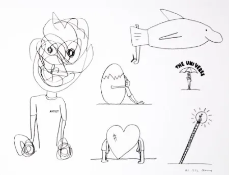 Litografía Breuning  - Random thoughts about life 8